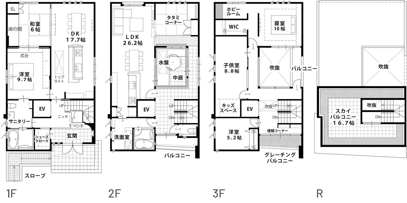 二世帯住宅/GRANDE 間取り図