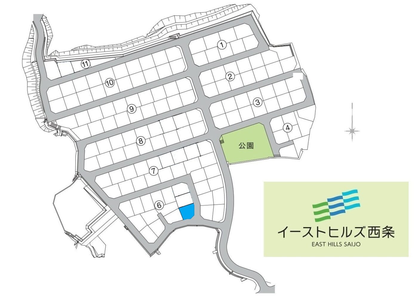 トータテハウジング イーストヒルズ西条 区画図_6-3
